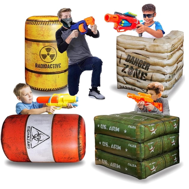 Paquete premium de 4 inflables NINOSTAR de Combat Battlefield