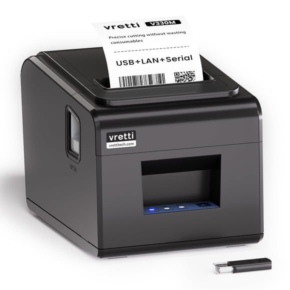 Impresora térmica de recibos vretti V330M USB Serial LAN 80 mm