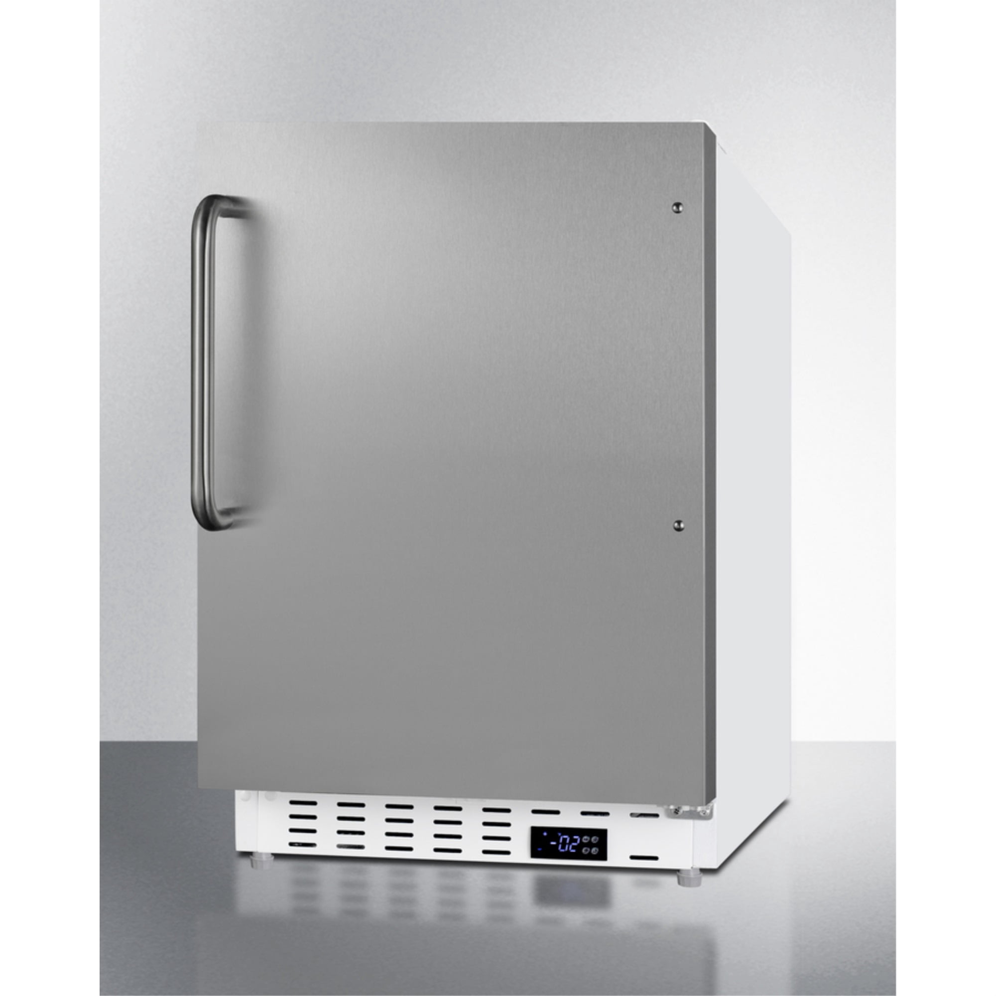 ADA compliant built-in or freestanding 20" wide manual defrost all-freezer for residential use