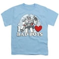 thumbnail image 2 of Transformers Valentine's Day I Love Bots Kids T Shirt for Youth Boys and Girls, Light Blue, X-Small, 2 of 5