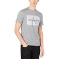 thumbnail image 1 of Calvin Klein - Camiseta gráfica para hombre con monograma reflectante, color gris, extragrande, 1 of 1