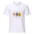 thumbnail image 2 of Pntutb Camiseta suelta de cuello redondo para mujer con estampado gráfico geométrico de moda para mujer Pntutb Pntutb-2056, 2 of 8