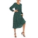 thumbnail image 4 of SAYOO Vestido de primavera femenino con estampado de punto y cuello redondo de manga larga vestido Midi SAYOO moda, 4 of 9