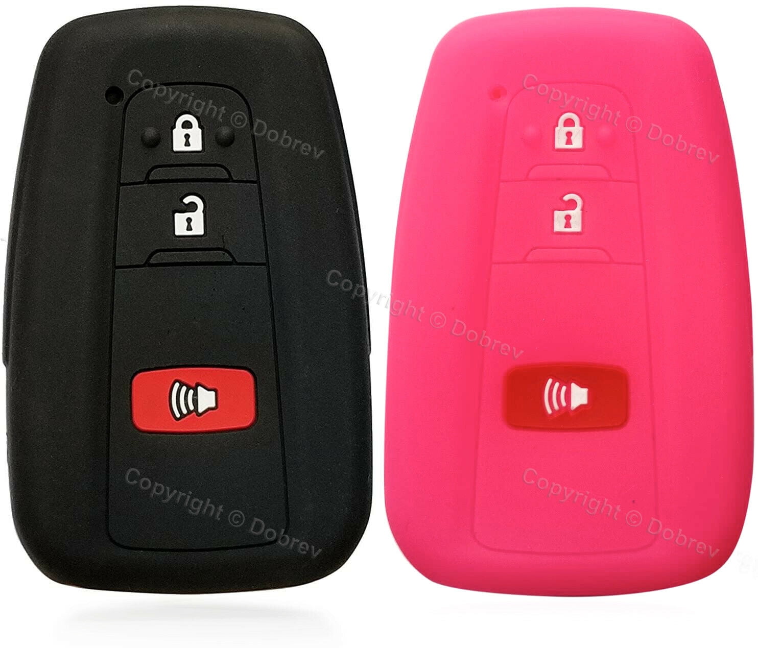 3 Buttons Yellow Silicone Smart Key Remote Fob Skin Cover Holder fit for Scion 