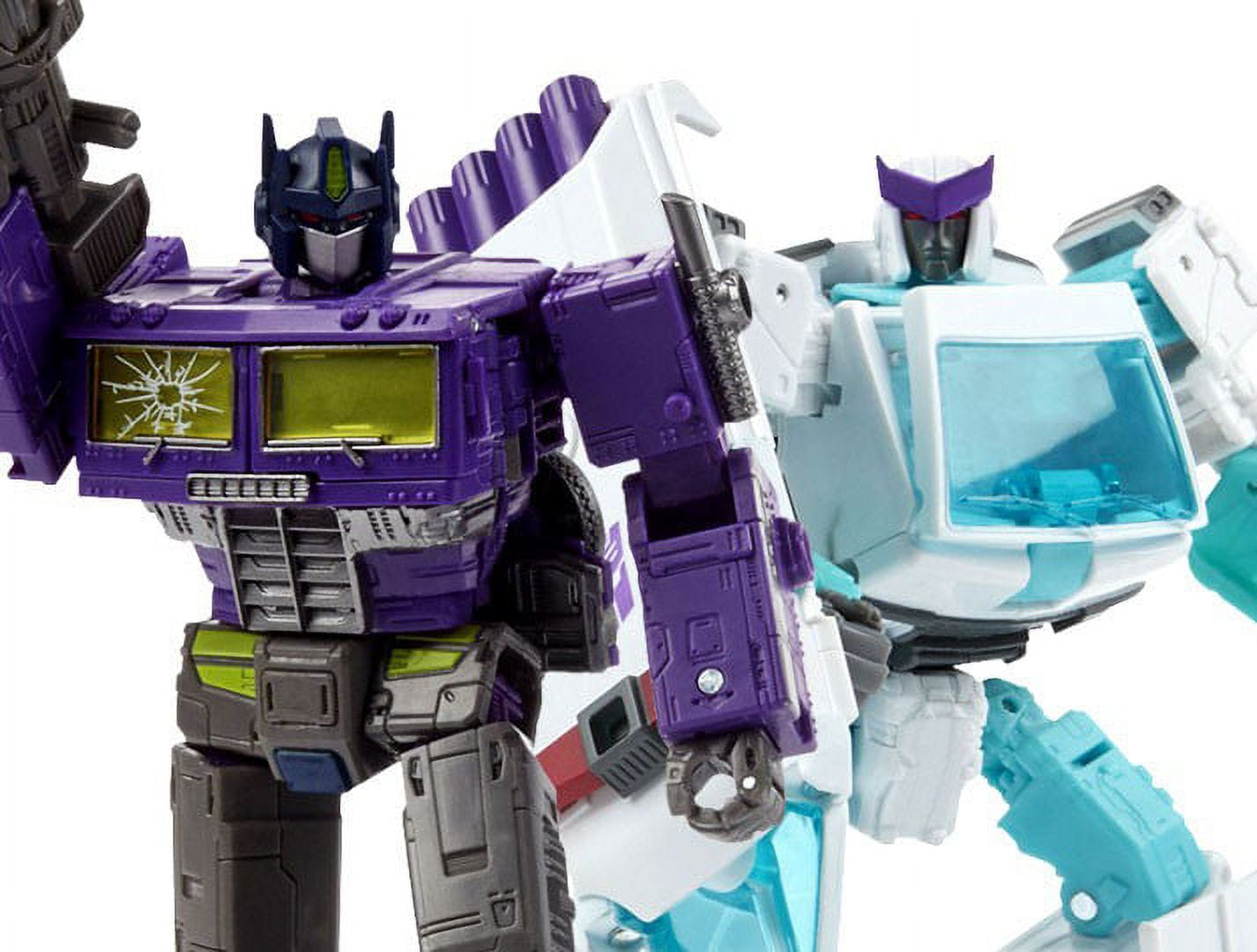 Transformers Generations Selects Shattered Glass Optimus Prime and Ratchet Action Figure Set, 2 Pieces