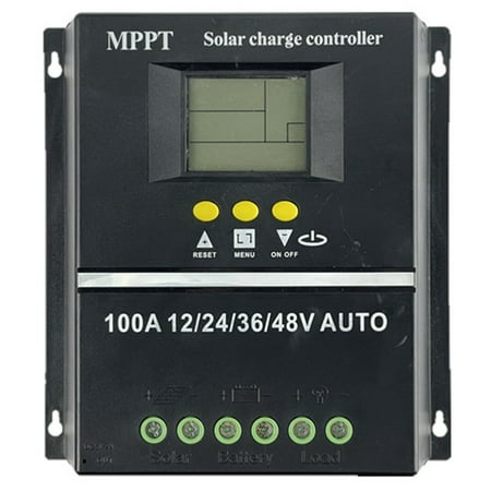 

PWM 100A 12V 24V 36V 48V AUTO Solar Panel Charge Controller Solar PV Battery Charger with LCD MPPT Solar Controller