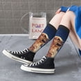 thumbnail image 3 of Lsque Starry Sky Cloud Dog Printed Crew Socks Men's Women's LightWeight Thin Casual Calf Socks ,Knee High Socks,Cotton Socks, 3 of 9