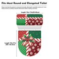 thumbnail image 7 of HELLHERO Christmas Gift Wrap Keep Dust Stain Polyester Toilet Seat Cover Replacement Soft Stylish Gifts Toilet Lid Seat Cover Set Adjustable for Hotel Home, 7 of 7