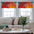 thumbnail image 5 of LALILO Kitchen Curtain Valance Shot Aqua Sea Water Surface Rod Pocket Window Curtain 52"x 18" Set of 2, 5 of 7