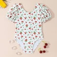 thumbnail image 2 of Gubotare Swimming Suit for Girls Kids Girls One Piece Swimsuit Ruffle Sling Swimwear Summer Beach Bathing Suits Size 7-8 (White,7-8 Years), 2 of 8