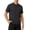 Black, variant on LMOIPLI Mens Short Sleeve Mandarin Collar Henley Shirt Soft Breathable Casual Top for Daily and Business Casual Wear Navy L