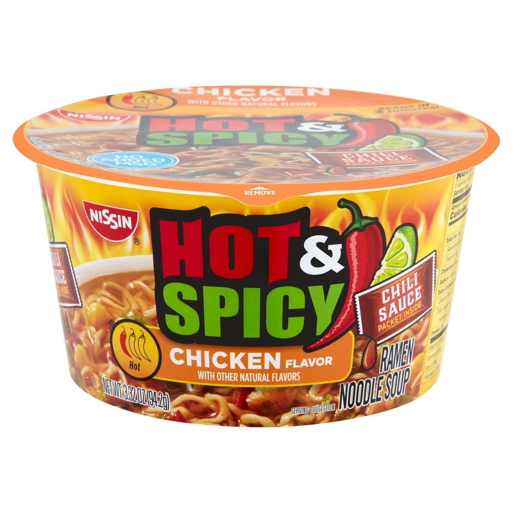 Nissin Chicken Flavor Hot Spicy Ramen Noodle Soup 3 32 Oz Walmart nissin-chicken-flavor-hot-spicy-ramen-noodle-soup-3-32-oz-walmart