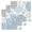 Lake Blue Green, variant on Blue Beige Coastal Turtle Dish Towels Set, Waffle Weave Kitchen Towels 3 Pieces, Ocean Coral Nautical Microfiber Hair Face Bath Tea Towel Absorbent Quick Drying Cleaning Dish Cloths, 12"x12"