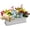 White, variant on 3 Pack Plastic Window Box Planters, 17 inches Rectangular Window Planters Plant Boxes Planter Flower Containers with Tray for Balcony, Windowsill, Garden Christmas Decorations (Terracotta)