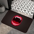 thumbnail image 4 of veasfak Halloween Doormat Carpet Mat Soft Decorations Halloween Decor Area Rug Absorbent Black Mouth, 4 of 7