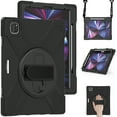 thumbnail image 3 of KIQ iPad Pro 12.9 Case, Heavy Duty Shield Case Shoulder Strap for Apple iPad Pro 12.9 5th Gen [Shield Black], 3 of 9