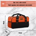 thumbnail image 2 of Bolsa para herramientas FASTECH, 14 pulgadas, boca ancha, impermeable, naranja, 2 of 7