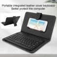 thumbnail image 1 of Clavier en Cuir Protecteur Bluetooth Universel pour Téléphone Portable Intégré, 1 of 7