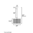 thumbnail image 5 of 22445NAEC-Maxim Lighting-Vannerie - 4 Light Pendant-13.5 Inches Tall and 20 Inches Wide, 5 of 5