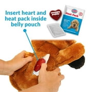 Original Snuggle Puppy Heartbeat Stuffed Toy for Dogs. Pet Anxiety Relief and Calming Aid, Comfort Toy for Behavioral Training in Brown