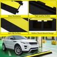 thumbnail image 2 of TROPOW 2 Channel Rubber Cable Protector Ramp – Heavy-Duty Driveway Cord Cover & Traffic Speed Bump, 11,000 lbs per Axle Capacity, Modular Interlocking Design for Road, Garage, Warehouse, Stage, 2 of 9