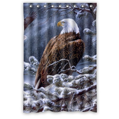 ABPHQTO Eagle Art Pretty Clean Look Cortina de ducha Impermeable Cortina de ducha 120x180 cm