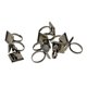 thumbnail image 1 of 10 Piezas De Ajuste De Cabujón De Vacío Accesorios Ajustables De Bricolaje (16 Mm Cuadrados) Para Joyería - Negro, tal se describe Salvador Base de anillo ajustable en blanco, 1 of 10