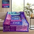 thumbnail image 2 of LHSHID to My Mom Blanket Mom Gifts from Daughter and Son Mom Birthday Gift Gifts for Mom Throw Blankets Gifts for Mother''s Day Best Mom Ever Flannel Bedding Blanket Soft Throw Blanket 60x80in, 2 of 6