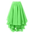 thumbnail image 5 of Easter Carnival Elegant Flowy Chiffon Tiered High Slit Belly Dance Performance Wrap Skirt For Carnival Shows And Stage, 5 of 5