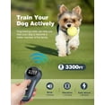 thumbnail image 4 of 2-in-1 Dog Shock Collar & Dog Bark Collar - Smart Anti Barking Dog Training Collar with 5 Adjustable Sensitivity & 3300FT Remote for All Breeds IP67 Waterproof E-Collar, 4 of 6