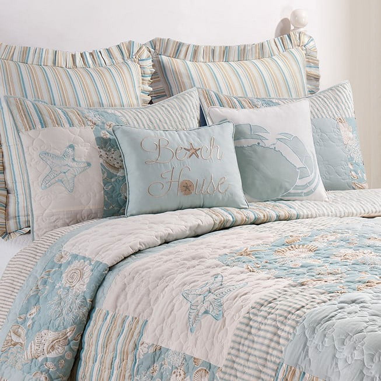 Sandbridge King Cotton Lightweight Machine Washable Reversible Quilt