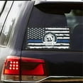 thumbnail image 3 of SeekLGT Thin Blue Line Bumper Sticker American Flag Vinyl Decal Waterproof Rectangular Design for Car Window Wall Display, 3 of 4