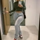 thumbnail image 2 of Pantalones casuales plisados con cordón y cintura alta elásticos de color sólido para mujer de otoño e invierno de estilo europeo y americano, 2 of 6