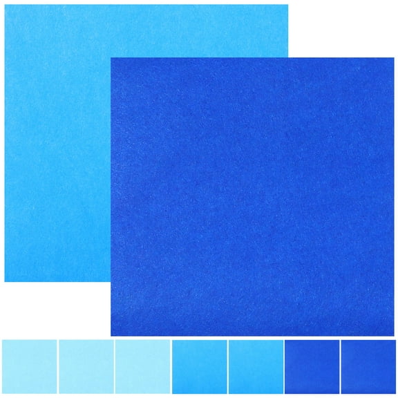 STRANDCHIC 9Pcs Blue Felt Sheets for DIY Sewing Craft Projects Durable and Easy to Use