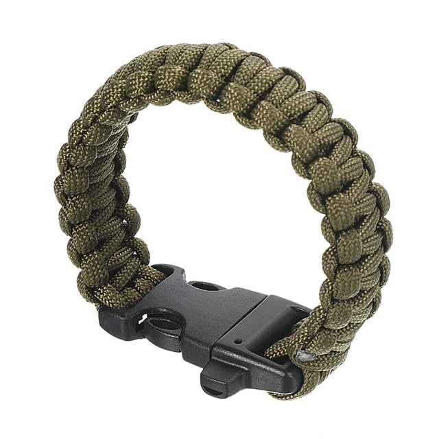 Pulseras de paracord de supervivencia Uxcell, pulsera de paracord trenzada, verde oscuro