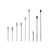 TEKTON 1/2 Inch Drive Non-Quick-Release Ratchet, L-Handle, and Breaker Bar Set (9-Piece) | SDR99203