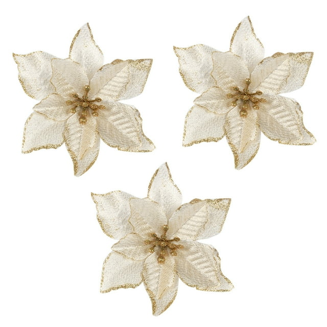 3 Pcs Ornements de Sapin de Noël Pailletés Fournitures de Fête