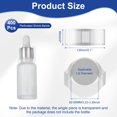 thumbnail image 2 of Uxcell 400Pcs Clear Perforated Shrink Band, 130x50mm Heat Shrink Wrap for Bottles and Jars Fits Cap Diameter 82-85mm, Jars Seal for Dropper Test Tube Bottles, 2 of 7