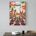 thumbnail image 6 of Nostalgic Oaxaca Retro Travel Poster Showing Festival Streets And Colonial Design Print Poster, 6 of 8
