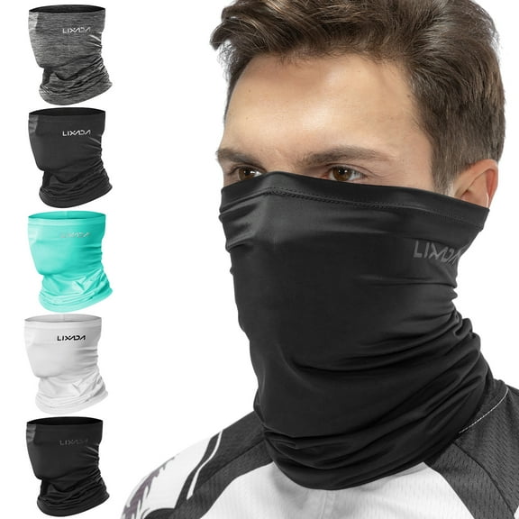 Lixada Ice Silk Tube Face Mask Neck Headwear Sports Scarf ,Black