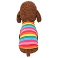 thumbnail image 2 of New Fashion Pet Vest Summer And Autumn Rainbow Stripes Dog Cat Clothing M, 2 of 3