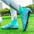 thumbnail image 5 of CERYTHRINA Men's Athletic Soccer Shoes Big Kids Youth Outdoor Training Firm Ground Soccer Cleats Green 34, 5 of 8