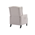 thumbnail image 3 of Resenkos Massage Recliner Chair, Fabric Recliner Sofa Home Theater Seating, Single Sofa Armchair Easy Lounge for Living Room, White, 3 of 8