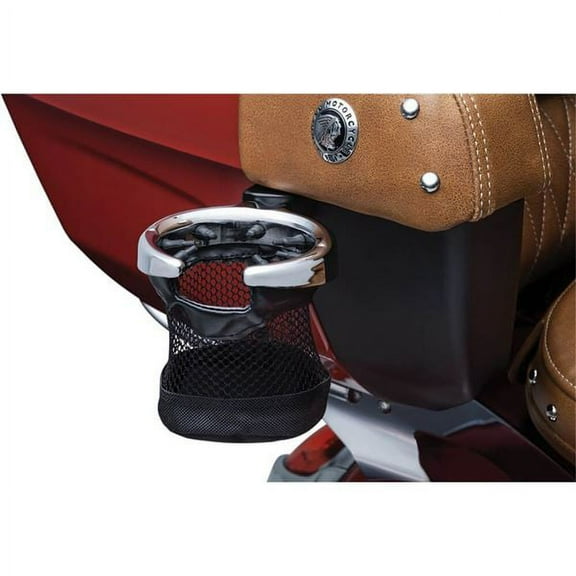 Kuryakyn Passenger Right Side Chrome Drink Holder for Tour Trunk (1832)