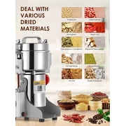 Topchances 2000g Electric Grain Mill Grinder 304 Stainless Steel Pulverizer, 32000r/min High-Speed Spice Herb Grinding Machine for Kitchen Home and Commercial