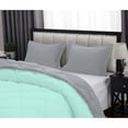 thumbnail image 5 of DNG Creations 3 Piece Reversible Diamond Pattern Comforter ( Aqua-Blue/Silver Colour ) 550 GSM All - Season 100% Egyptian Cotton, 800 TC - California King - Size, 5 of 6