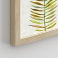 thumbnail image 5 of PixonSign Framed Canvas Print Wall Art Set - Green Yellow Tropical Jungle Palm Leaf Posters - Set of 3 Nature Wilderness Botanical Prints Boho Minimalist Wall Décor for Living Room - 12"x16" Natural, 5 of 5