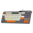 thumbnail image 2 of Wzzjkit Clavier de Jeu 87 Touches Connexion Filaire USB Sans Délai Sensation Mécanique Touches Complètes Sans Illumination, 2 of 7