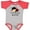 Baseball Heather and Red, variant on Inktastic Loved by My Auntie Ladybug Boys or Girls Baby Bodysuit