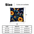 thumbnail image 5 of Starry Sky Sunflower Butterfly with Unique Patterns - Set of 2 for Pillows Covers - Available in 16x16, 18x18, 20x20 Inches - Great for Throw Pillow Covers - Versatile for Various Occasions, 5 of 6